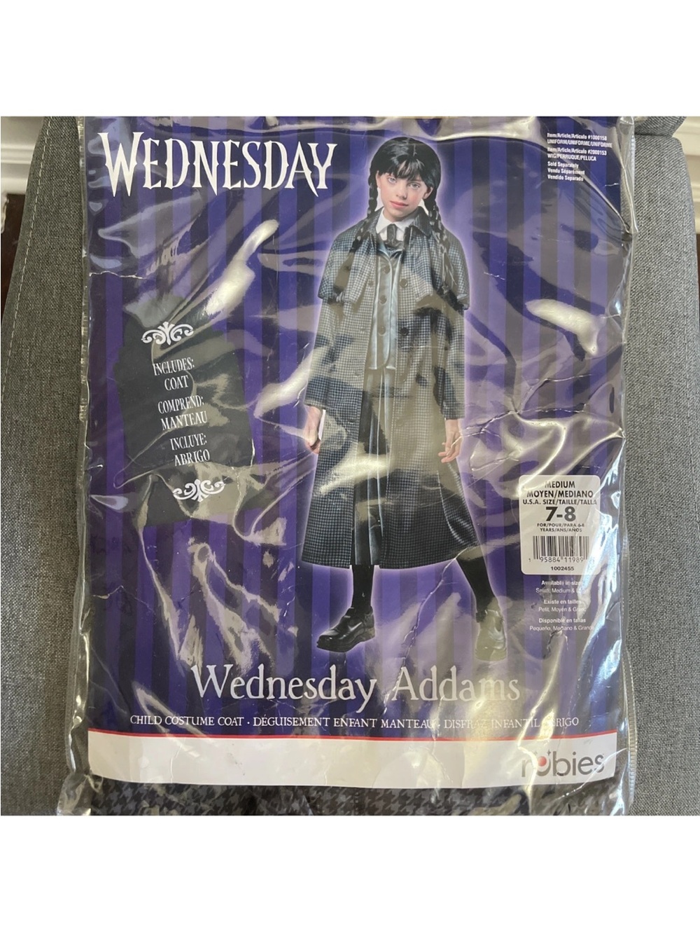Rubie's Wednesday Addams Kids Costume Coat - Black